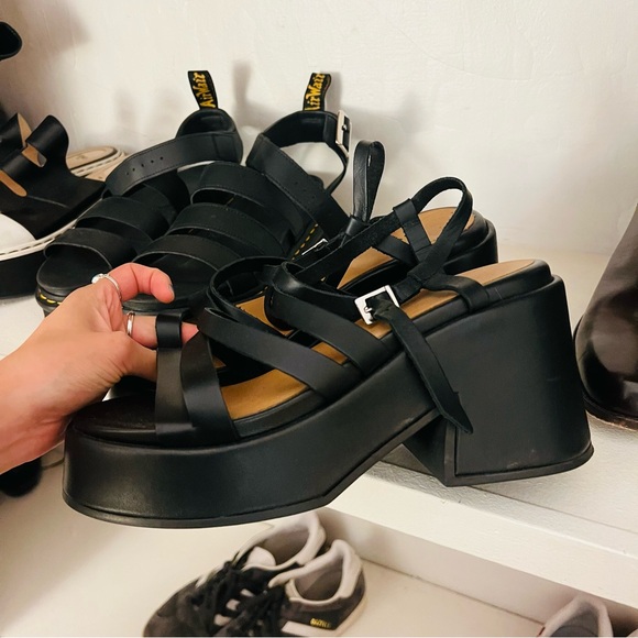 Ganni leather strappy sandals black - Picture 5 of 5
